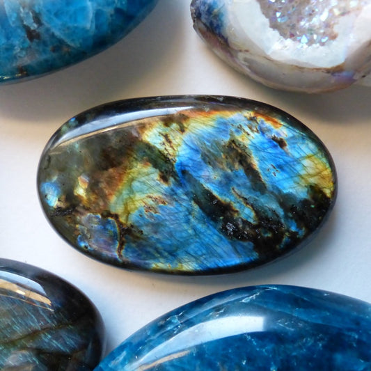 Labradorite Palm Stone (#64)