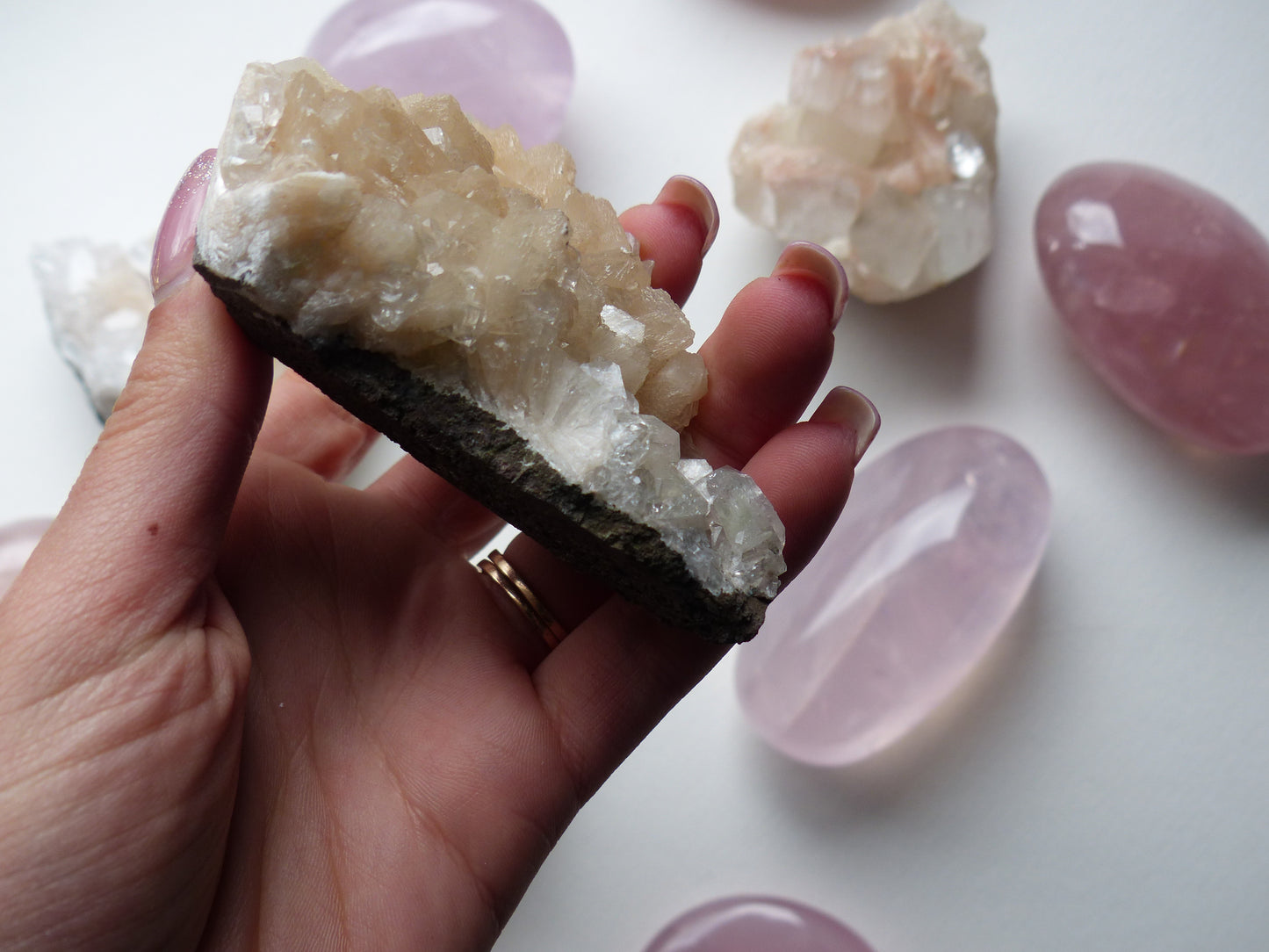 Stillbite & Apophyllite Cluster (#1)