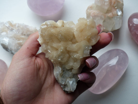 Stillbite & Apophyllite Cluster (#1)