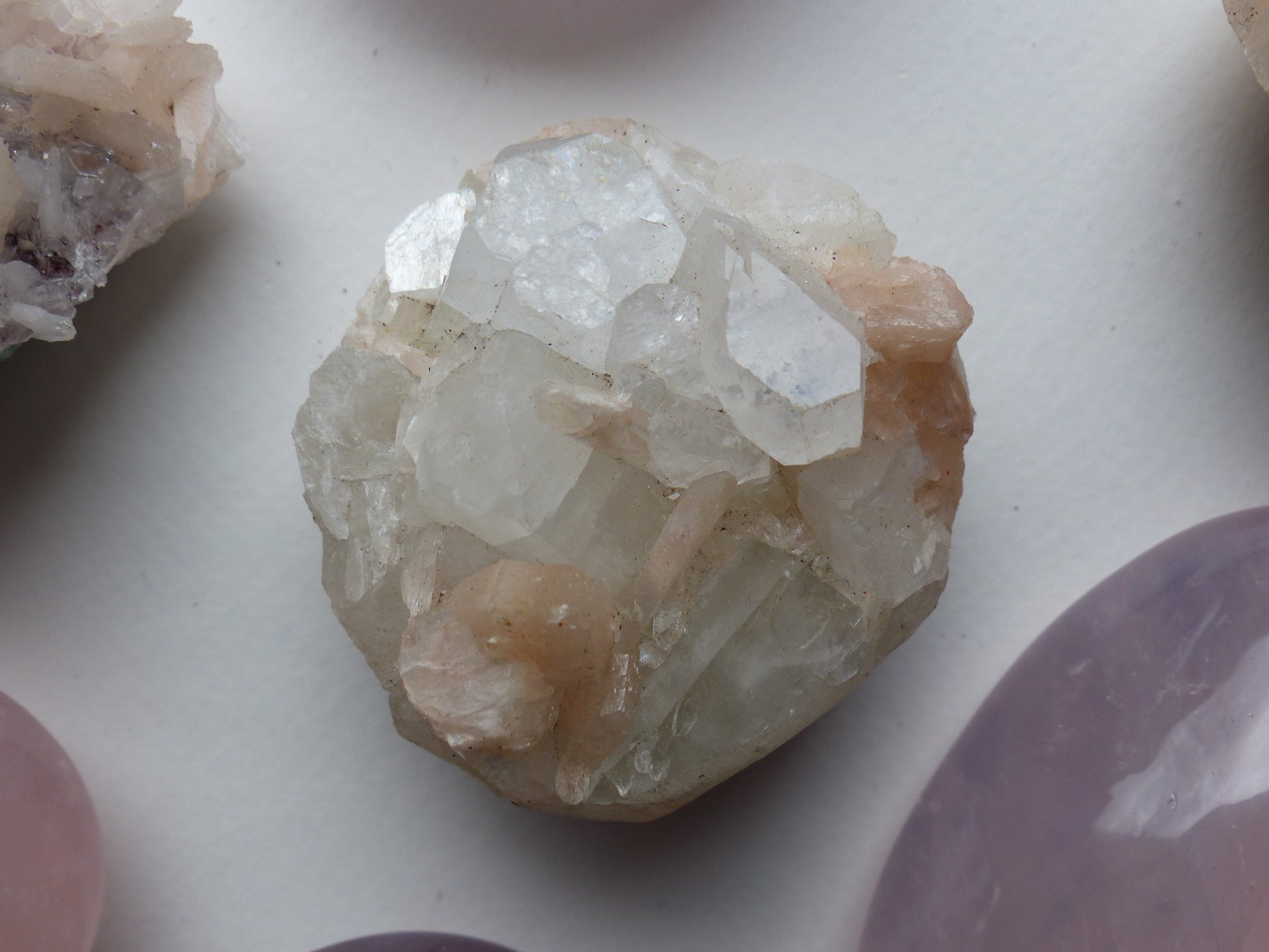 Apophyllite & Stillbite Cluster (#5) - Simply Affinity