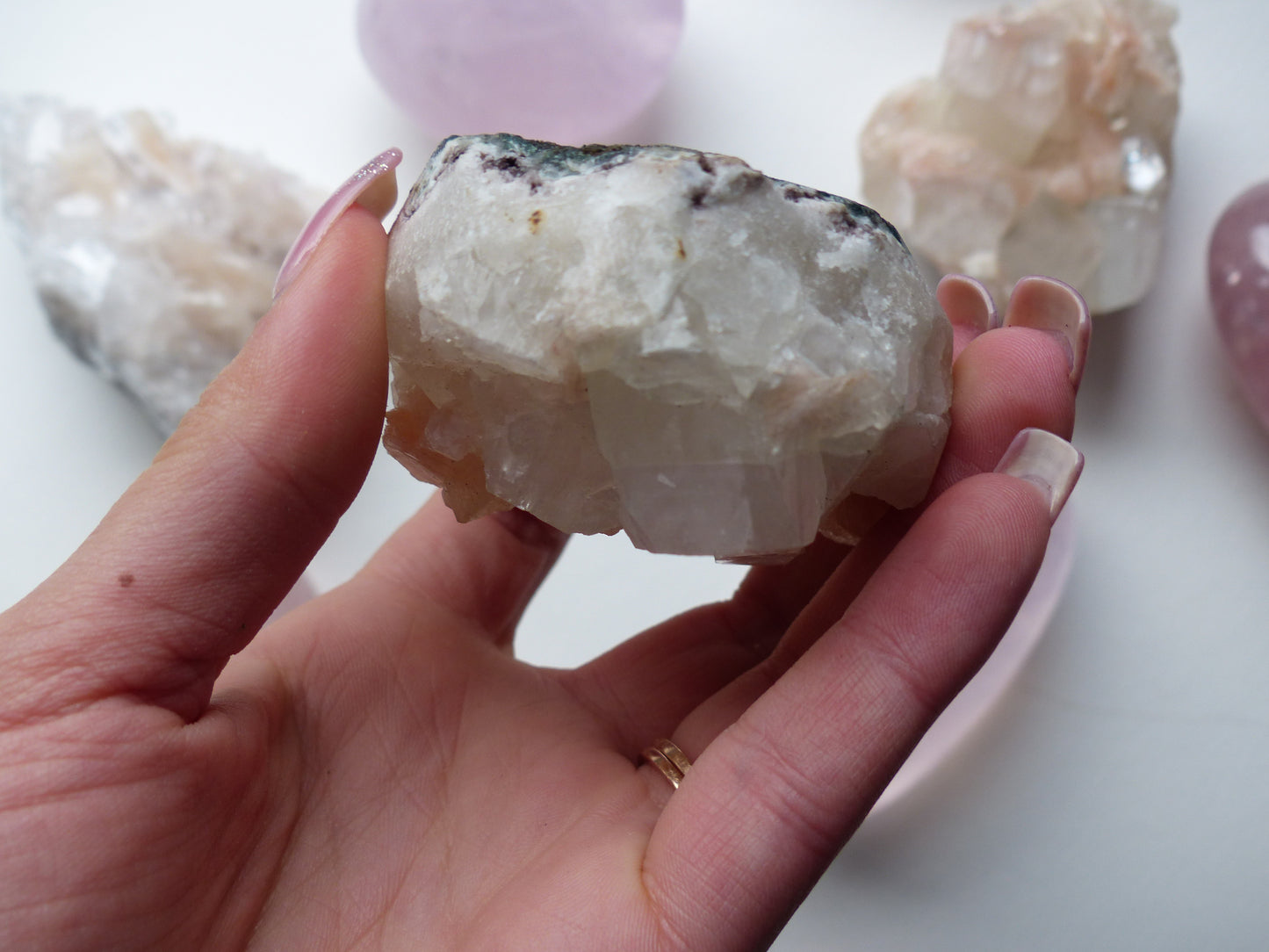 Apophyllite & Stillbite Cluster (#5) - Simply Affinity