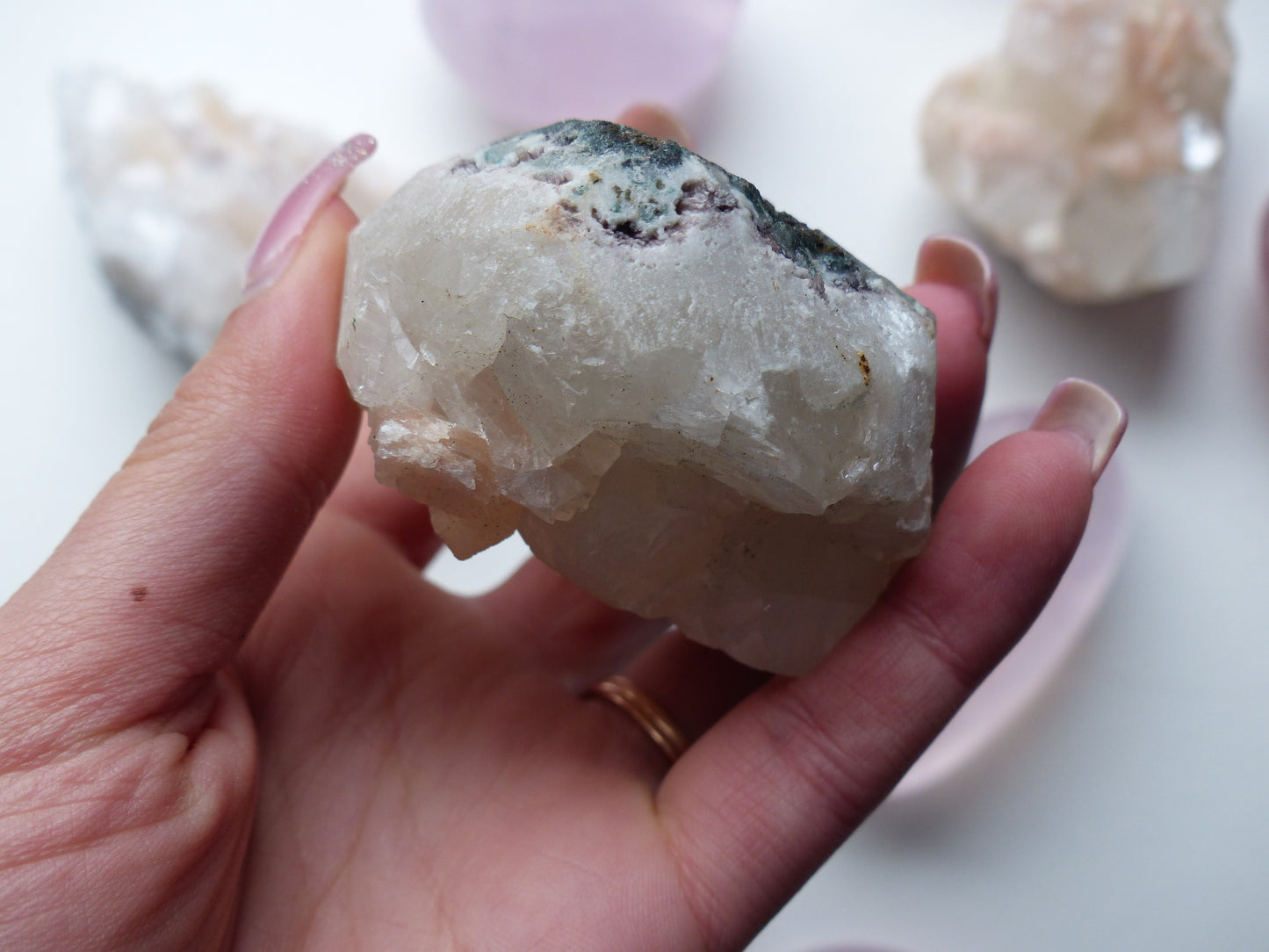Apophyllite & Stillbite Cluster (#5) - Simply Affinity