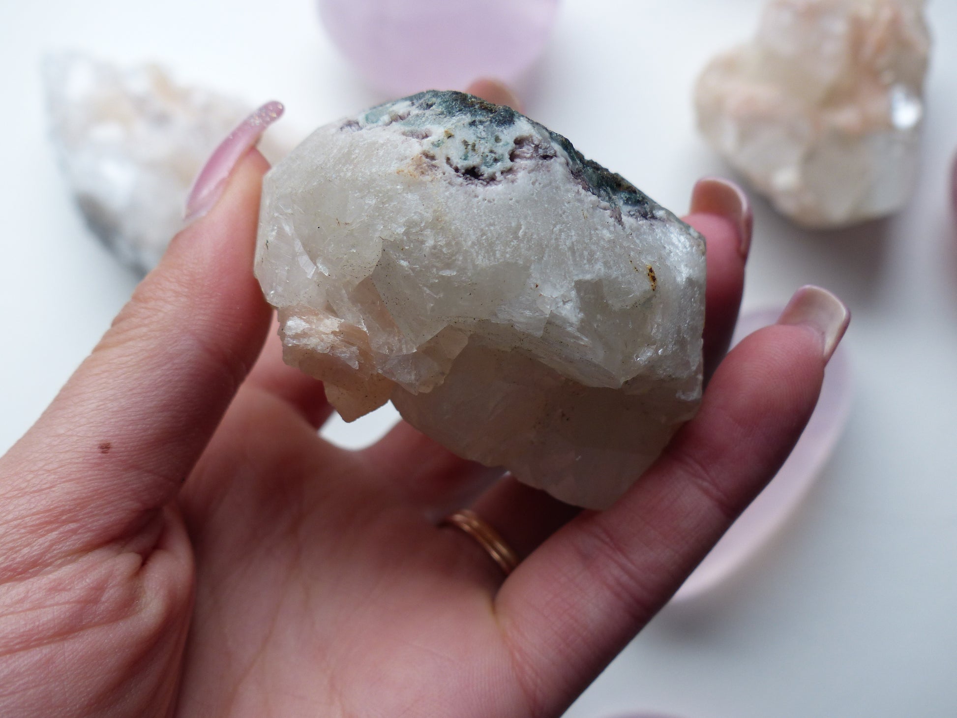 Apophyllite & Stillbite Cluster (#5) - Simply Affinity