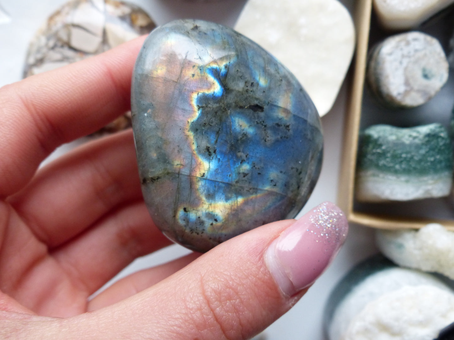Labradorite Palm Stone (#39)