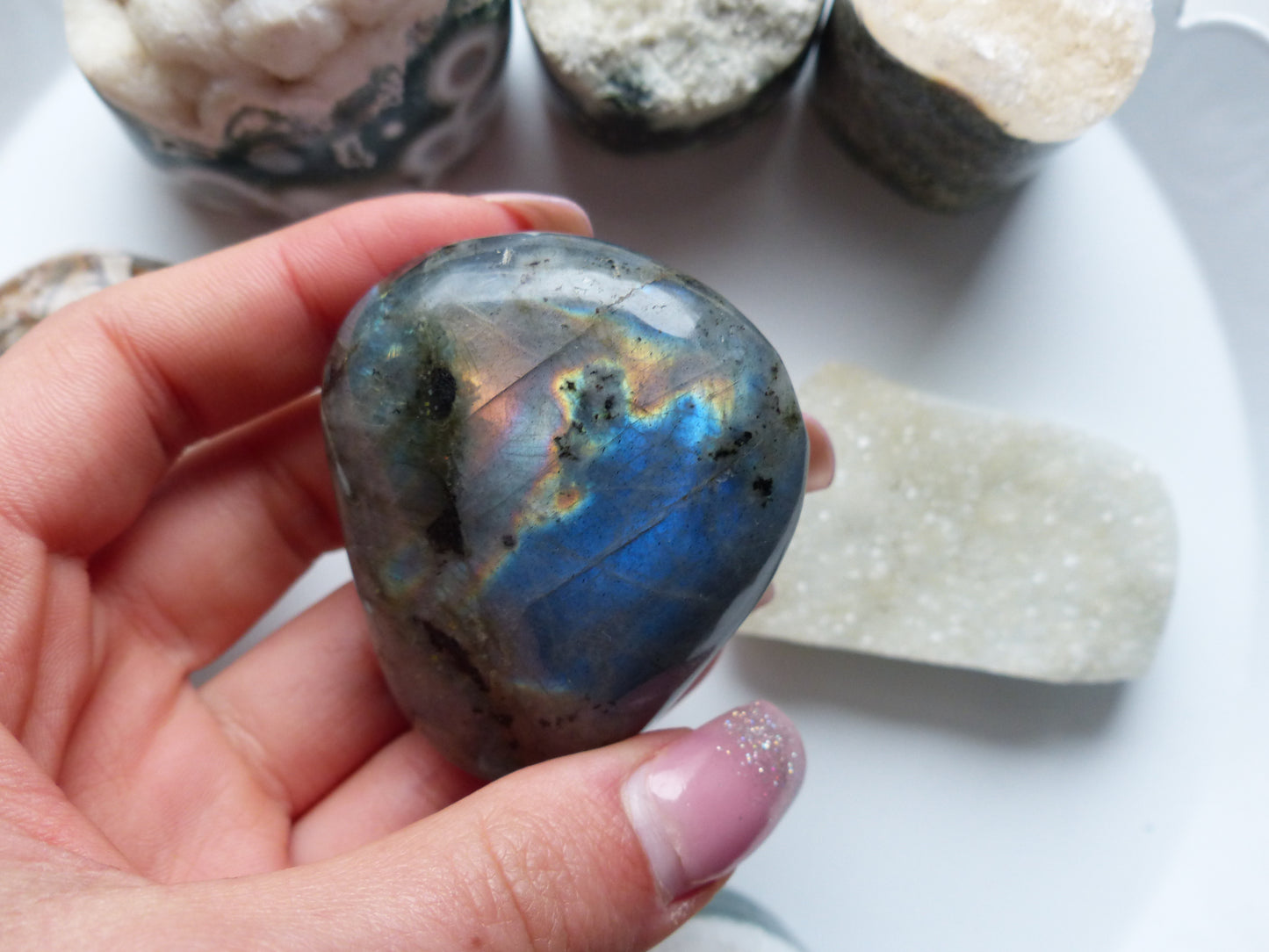 Labradorite Palm Stone (#39)