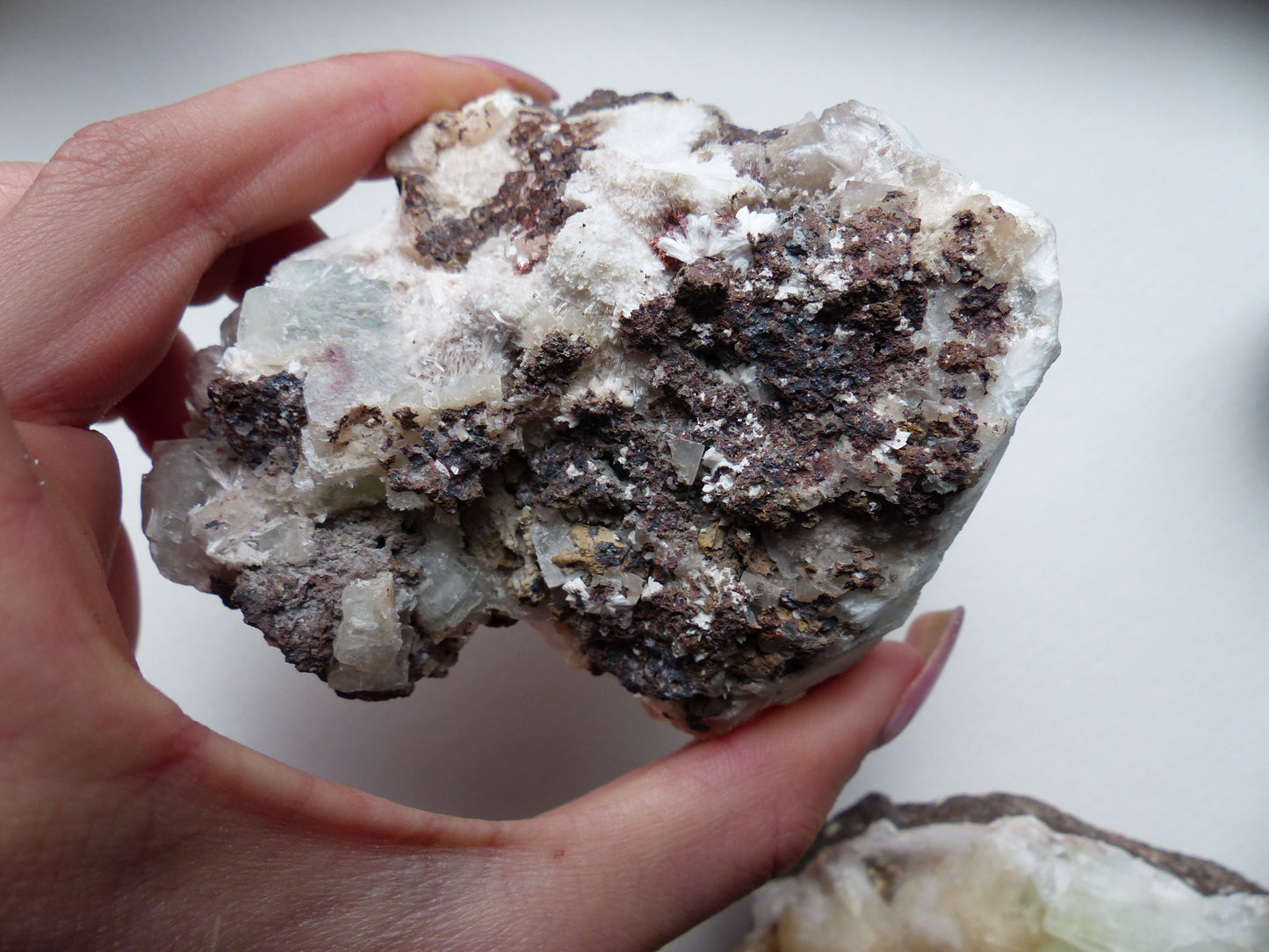 Green Apophyllite on Mordenite (#16)