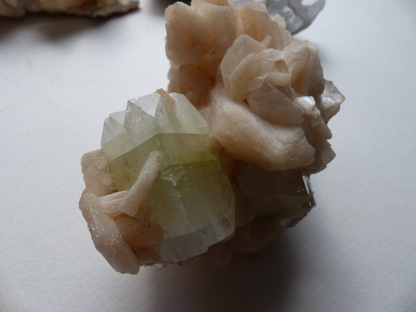 Green Apophyllite & Stillbite Cluster (#14)