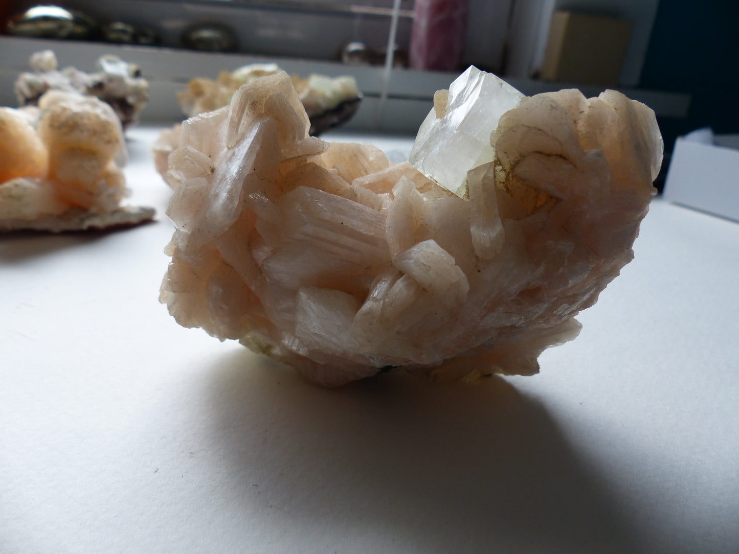 Green Apophyllite & Stillbite Cluster (#14)