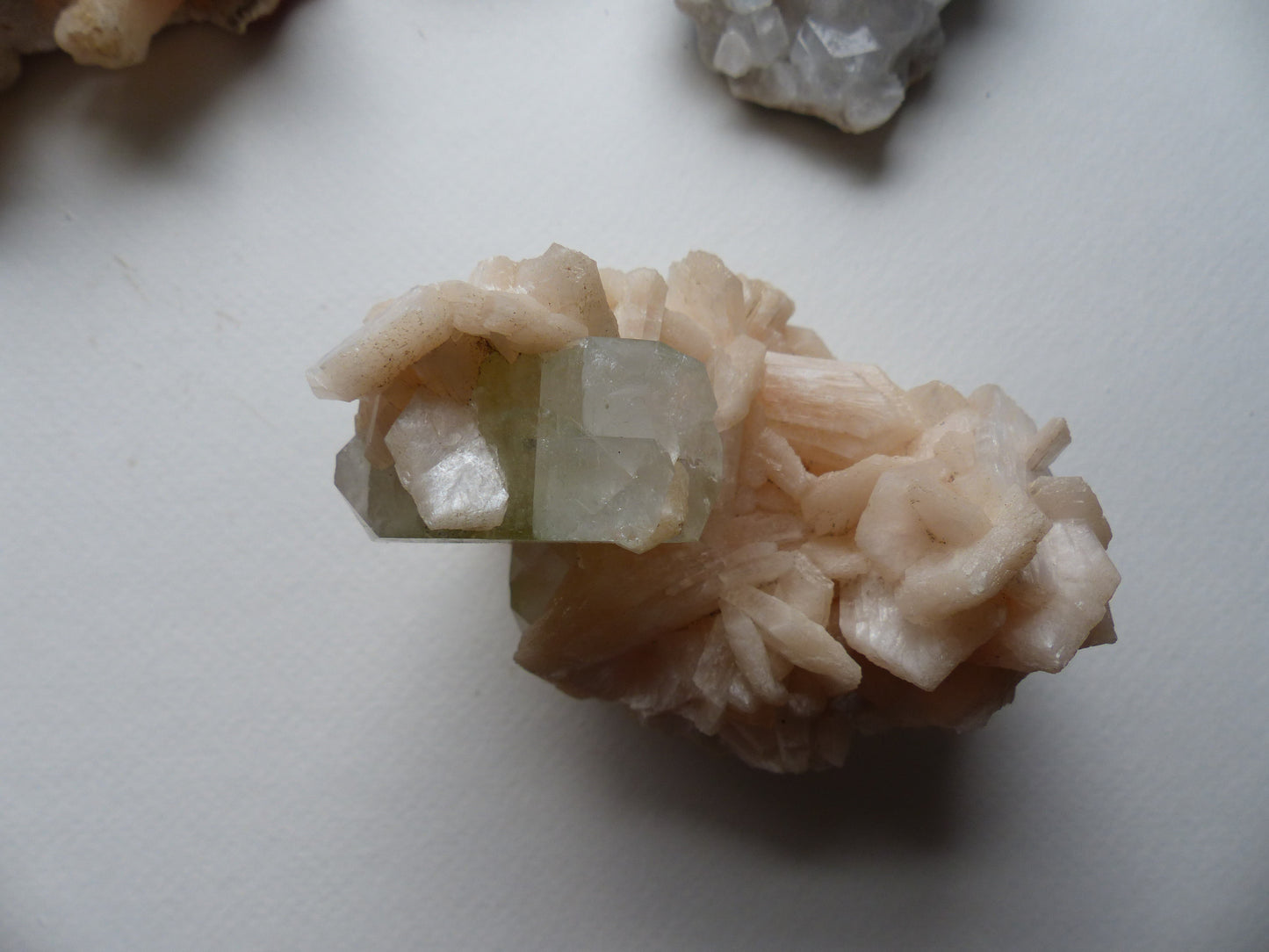 Green Apophyllite & Stillbite Cluster (#14)