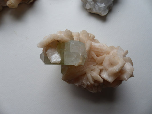 Green Apophyllite & Stillbite Cluster (#14) - Simply Affinity