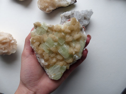 Stillbite & Apophyllite Cluster (#13) - Simply Affinity