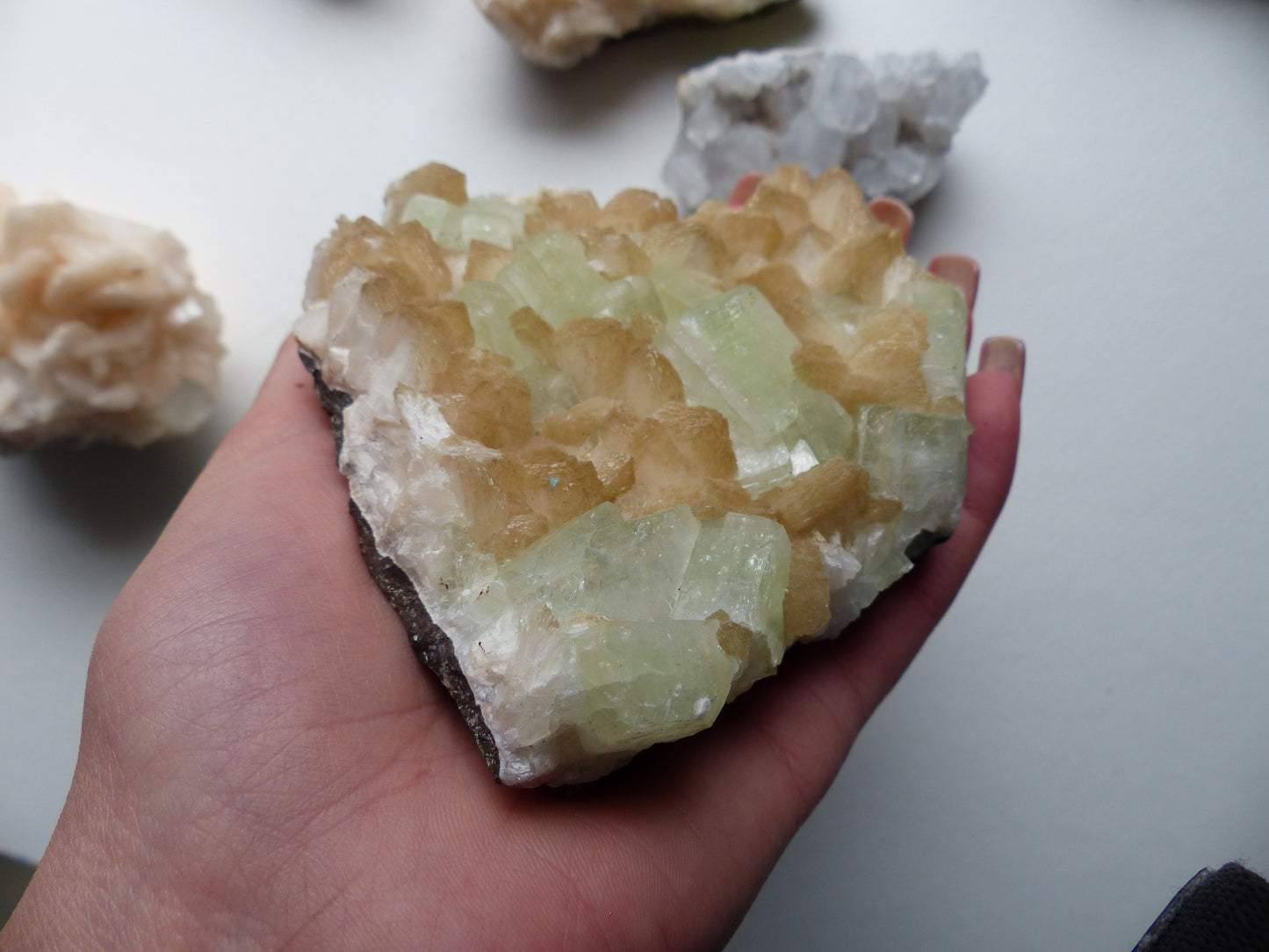 Stillbite & Apophyllite Cluster (#13)