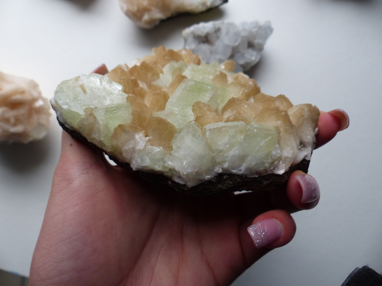 Stillbite & Apophyllite Cluster (#13)
