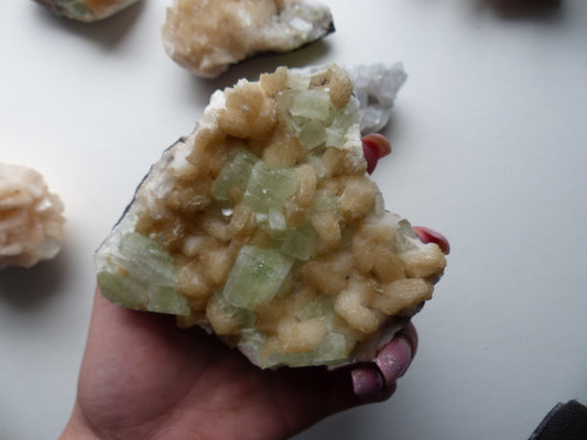 Stillbite & Apophyllite Cluster (#13)