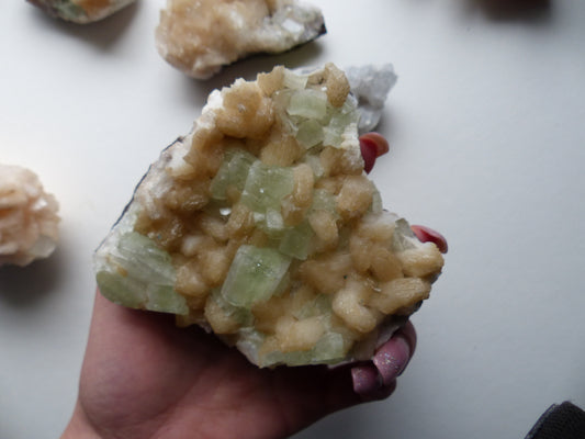 Stillbite & Apophyllite Cluster (#13)