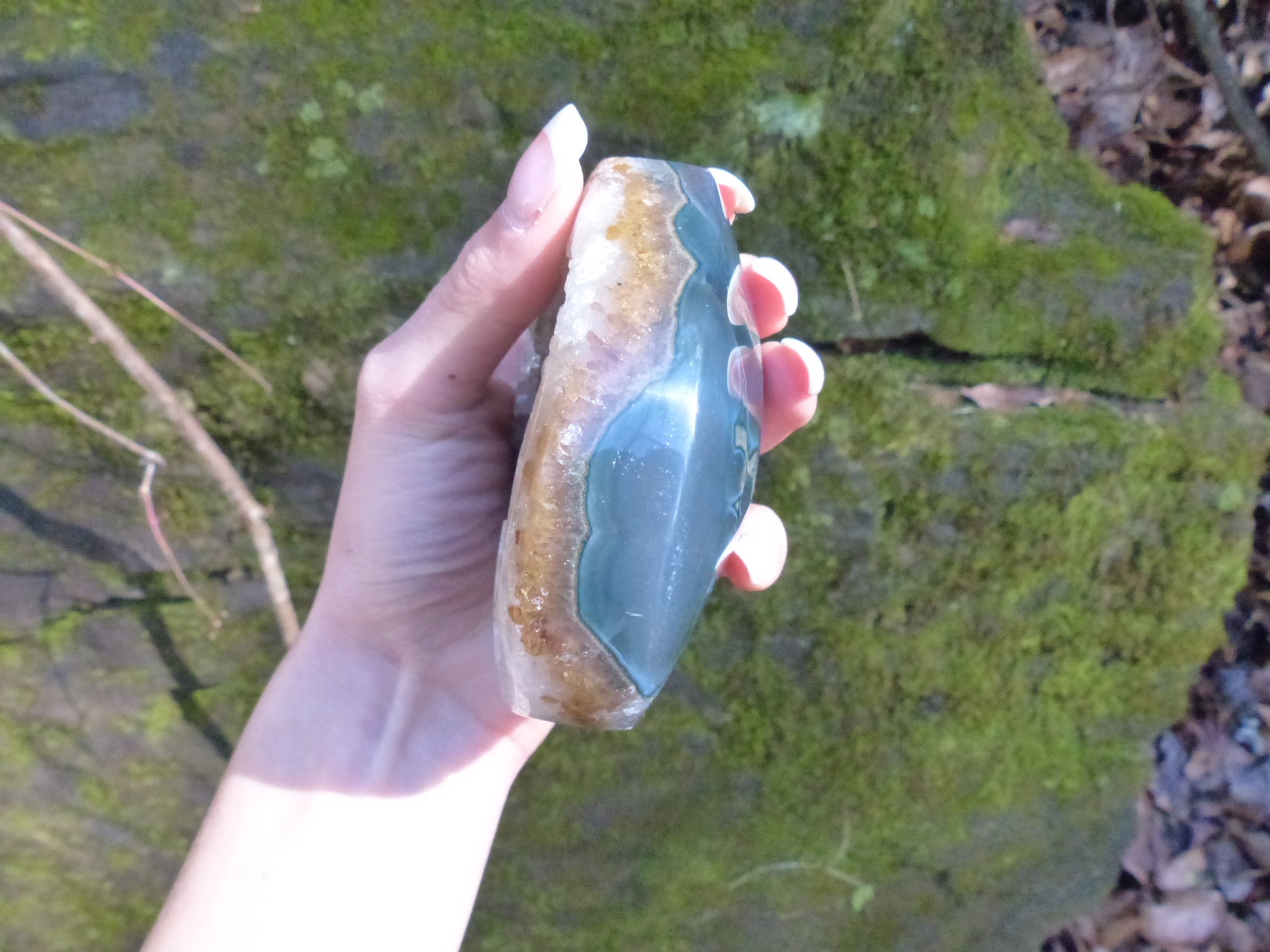Quartz Geode & Agate Heart (#6) - Simply Affinity