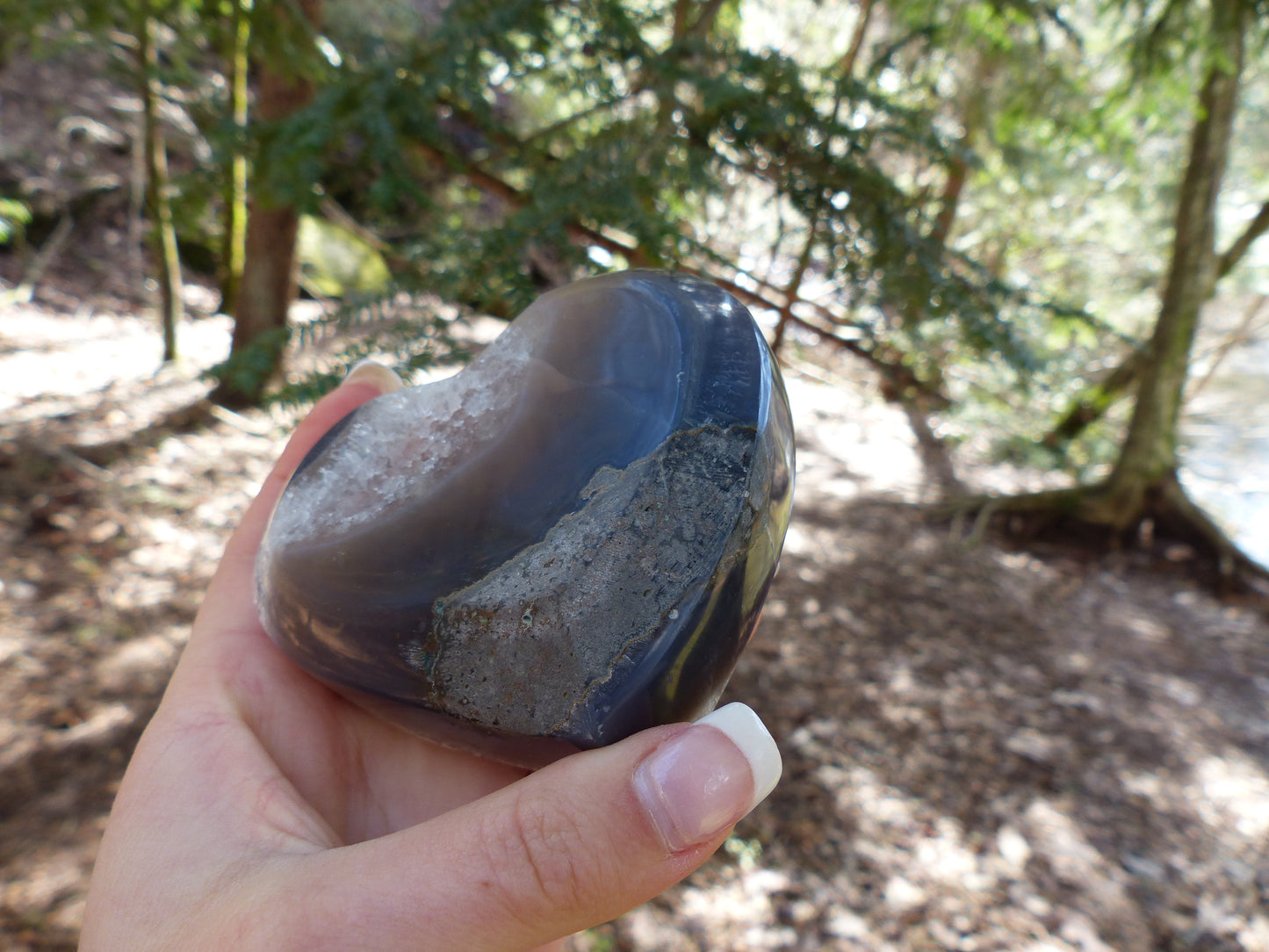 Amethyst Geode & Agate Heart (#1) - Simply Affinity