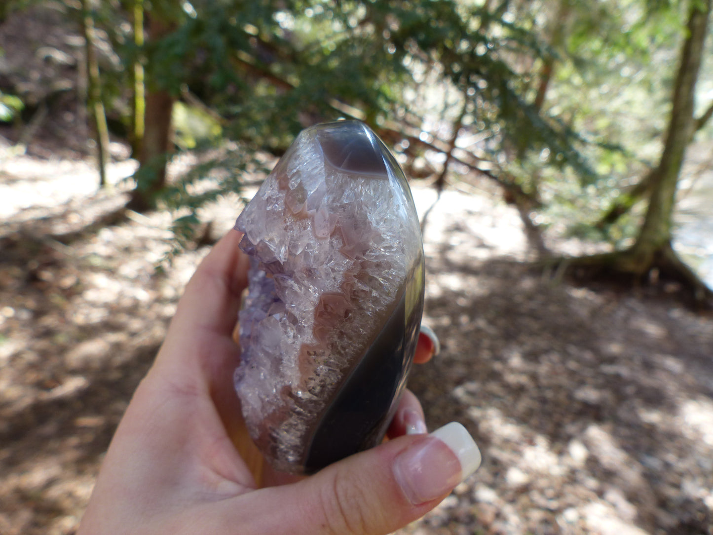 Amethyst Geode & Agate Heart (#1) - Simply Affinity