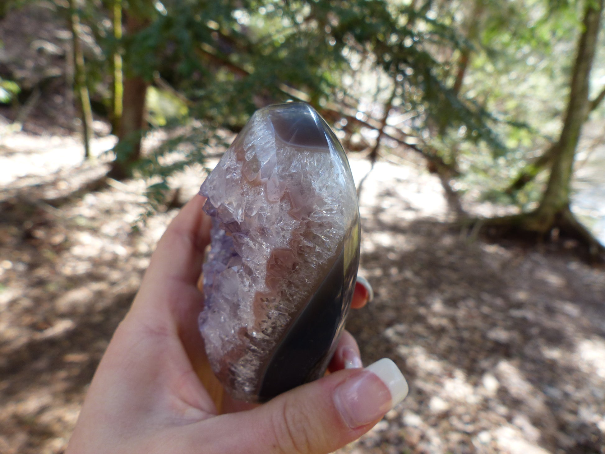 Amethyst Geode & Agate Heart (#1) - Simply Affinity