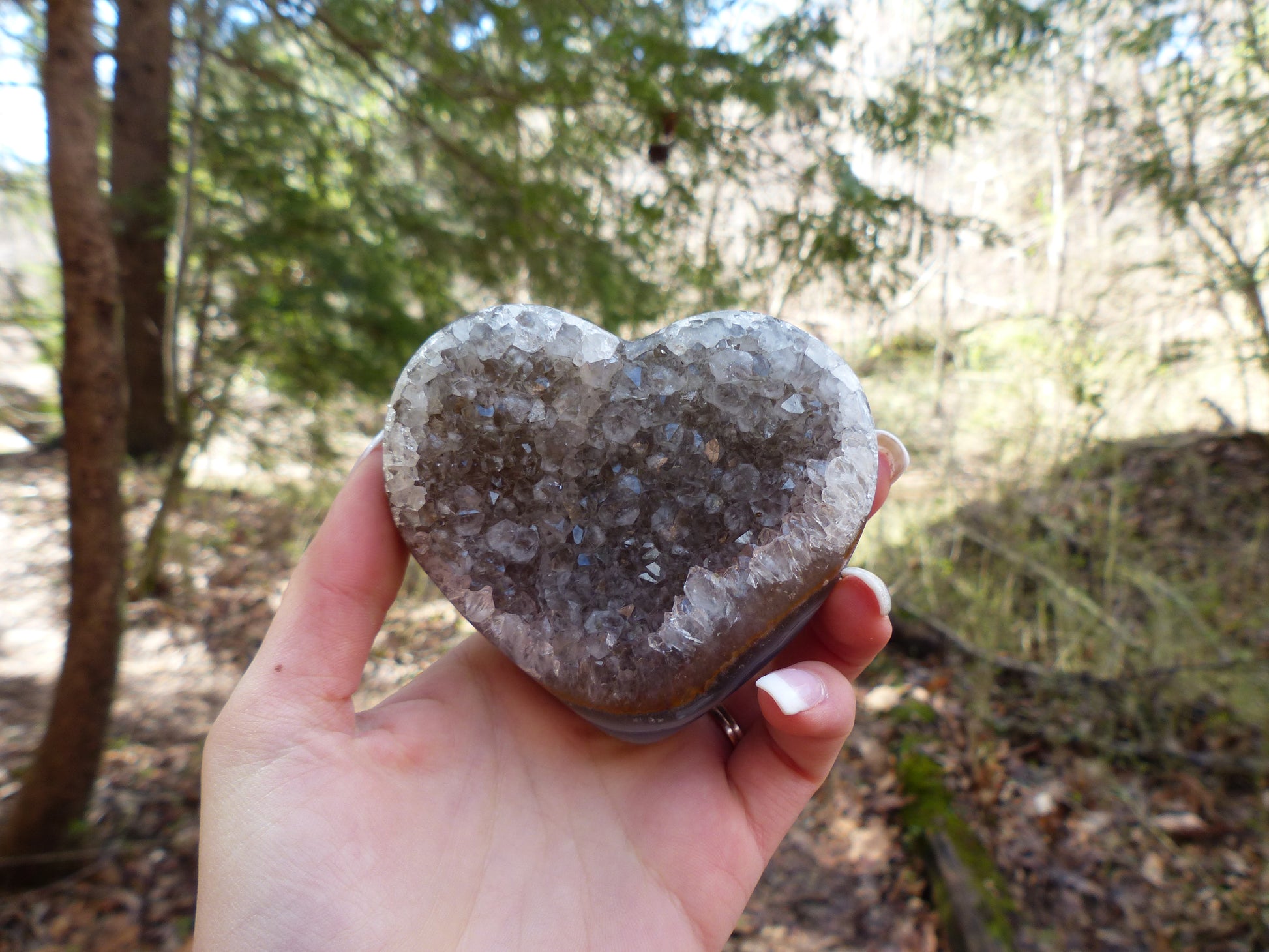 Quartz Geode & Agate Heart (#3) - Simply Affinity