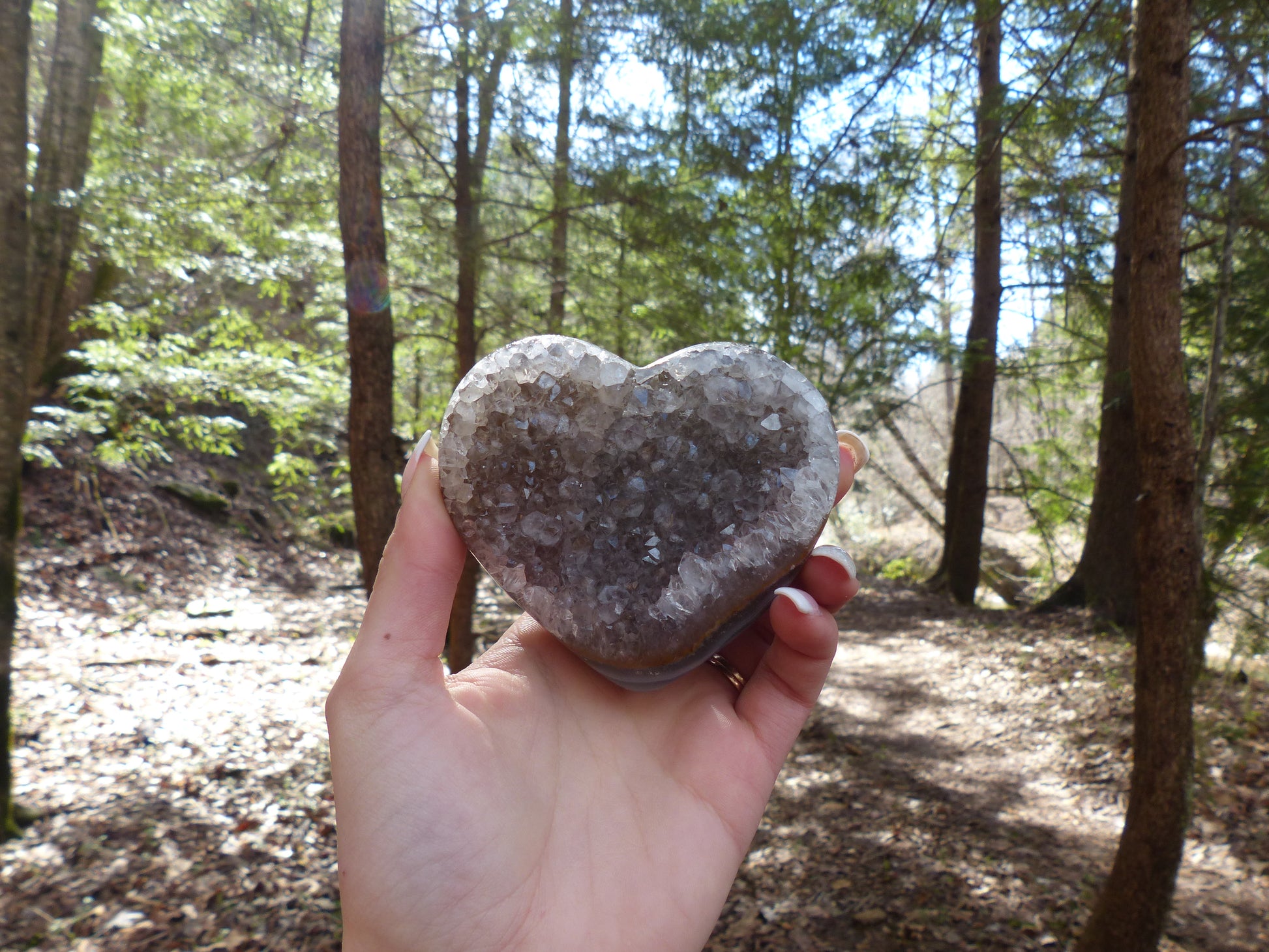 Quartz Geode & Agate Heart (#3) - Simply Affinity