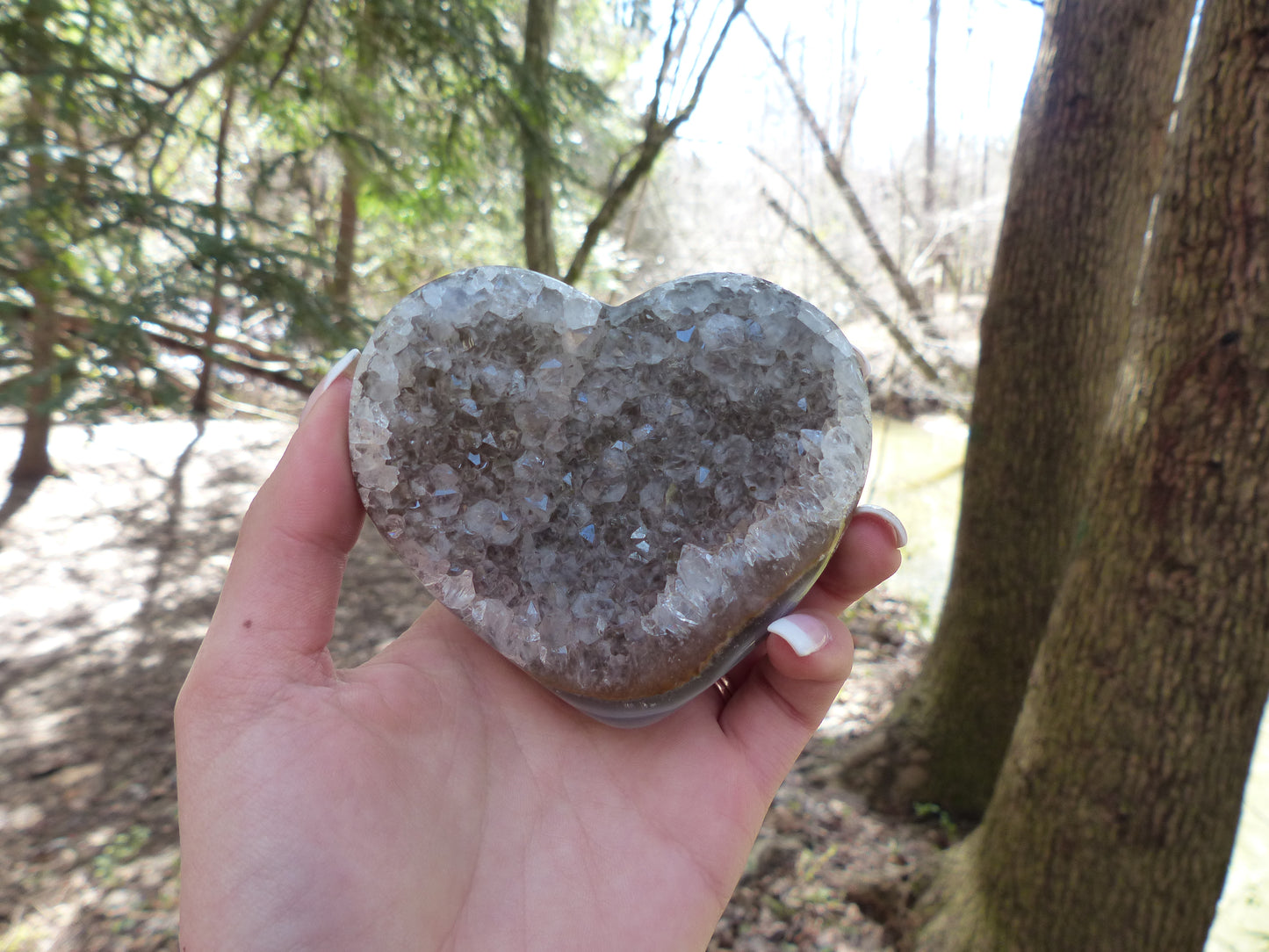 Quartz Geode & Agate Heart (#3) - Simply Affinity