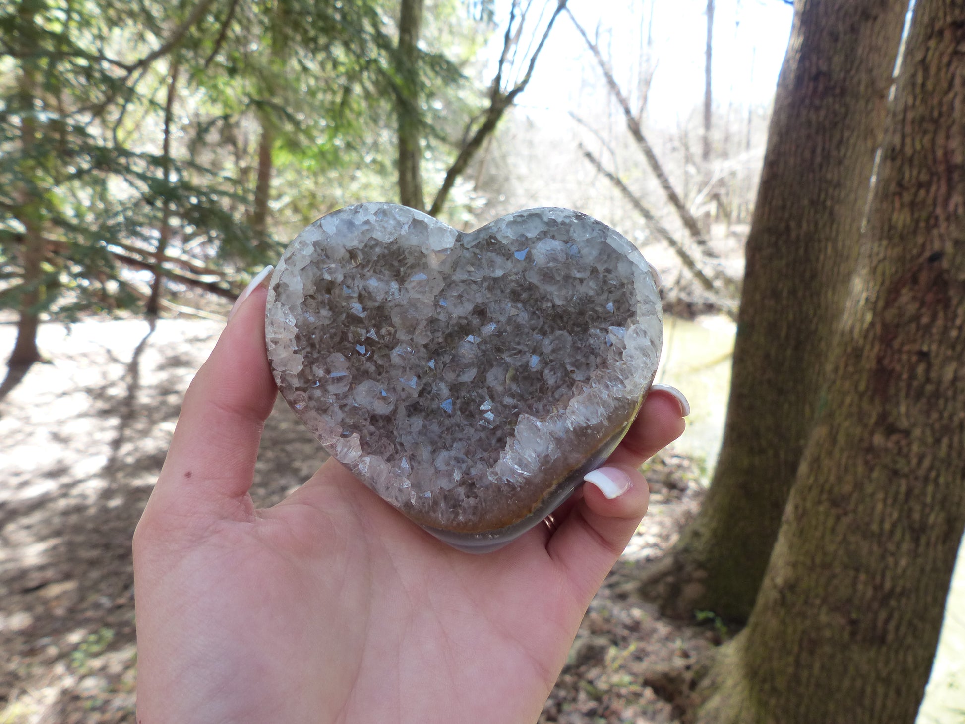 Quartz Geode & Agate Heart (#3) - Simply Affinity