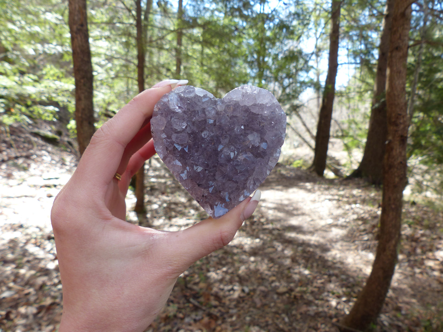 Amethyst Geode & Agate Heart (#2) - Simply Affinity