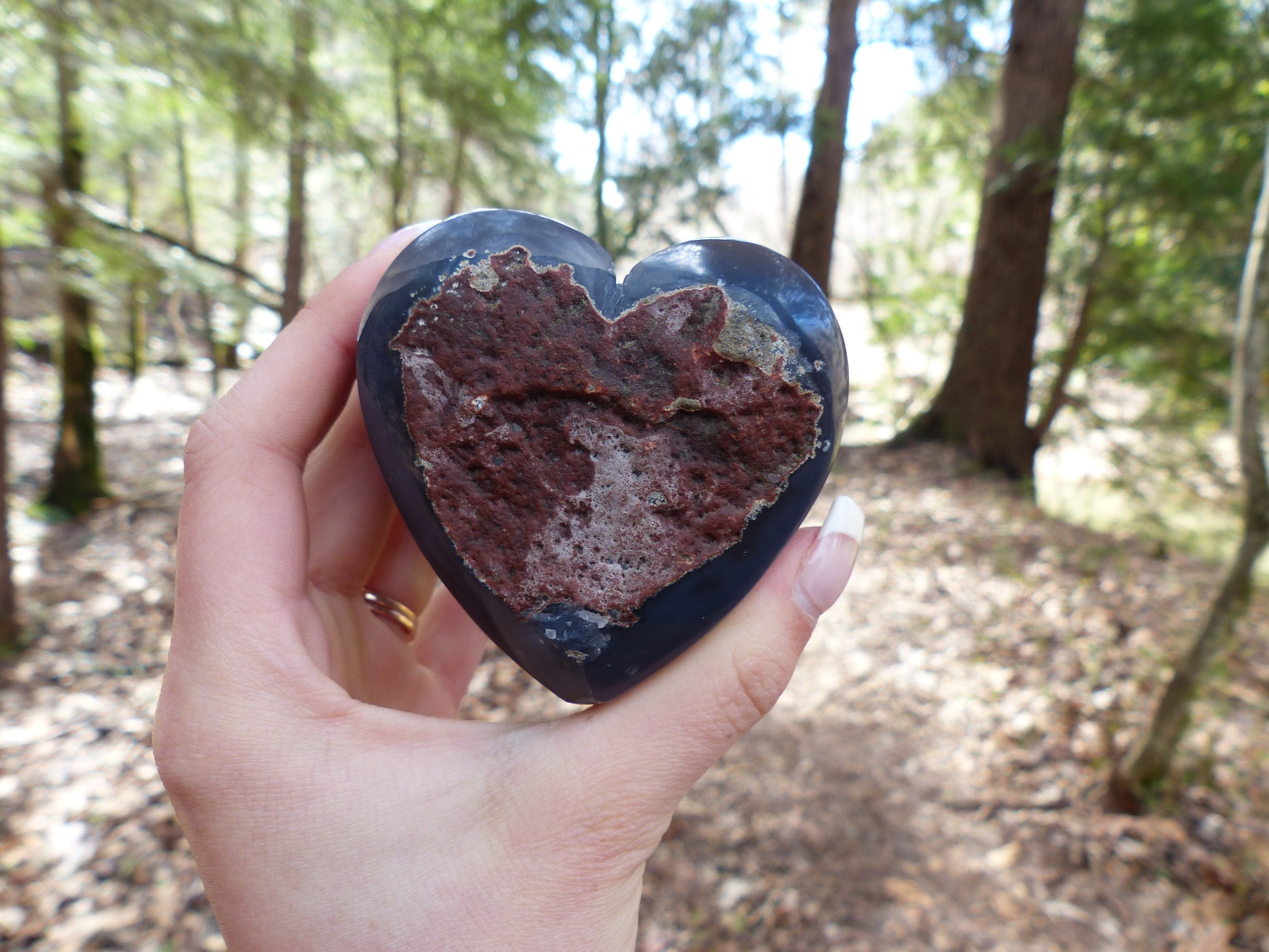 Amethyst Geode & Agate Heart (#2) - Simply Affinity