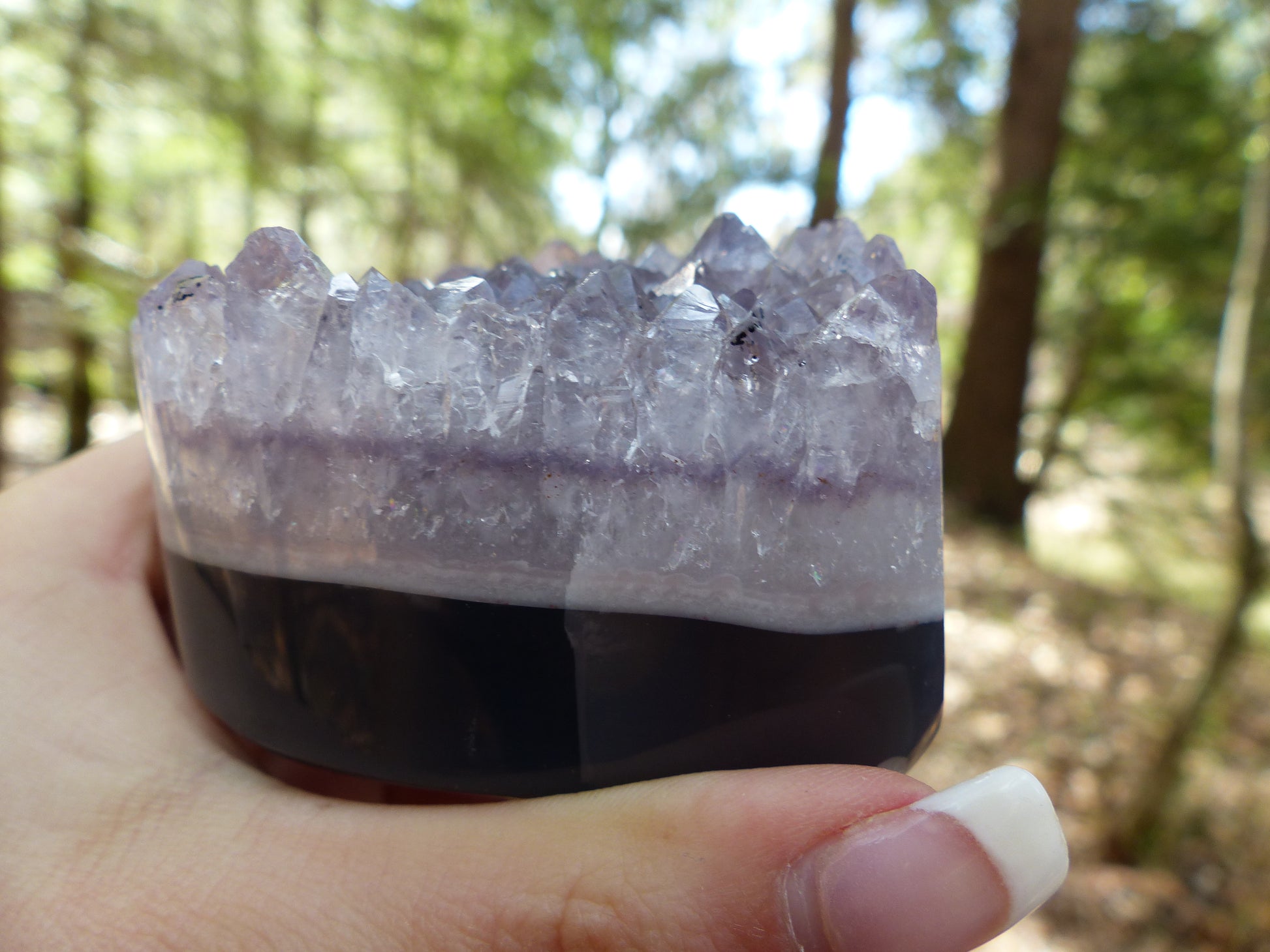Amethyst Geode & Agate Heart (#2) - Simply Affinity