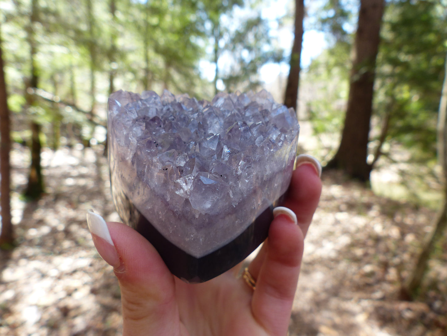 Amethyst Geode & Agate Heart (#2) - Simply Affinity