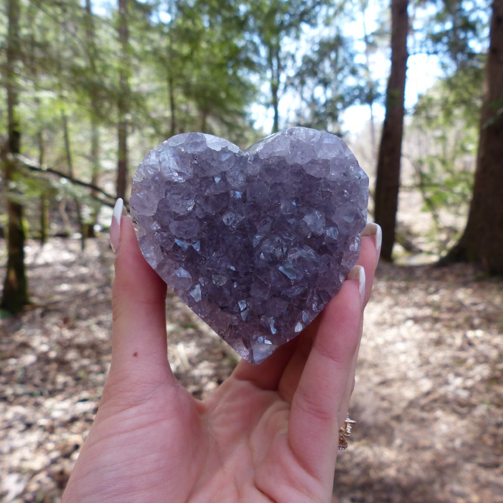 Amethyst Geode & Agate Heart (#2) - Simply Affinity