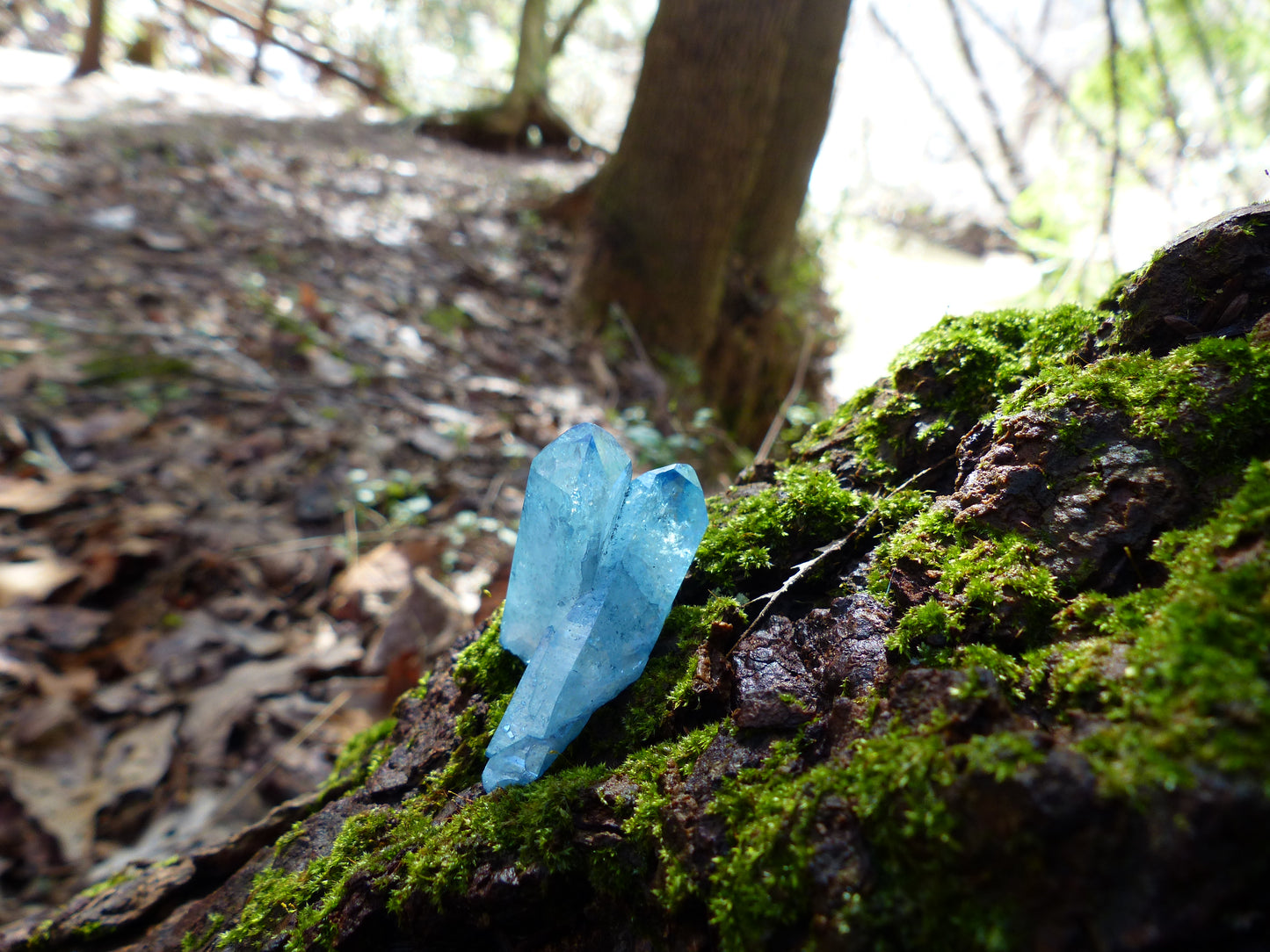 Arkansas Aqua Aura Quartz Point (#3) - Simply Affinity