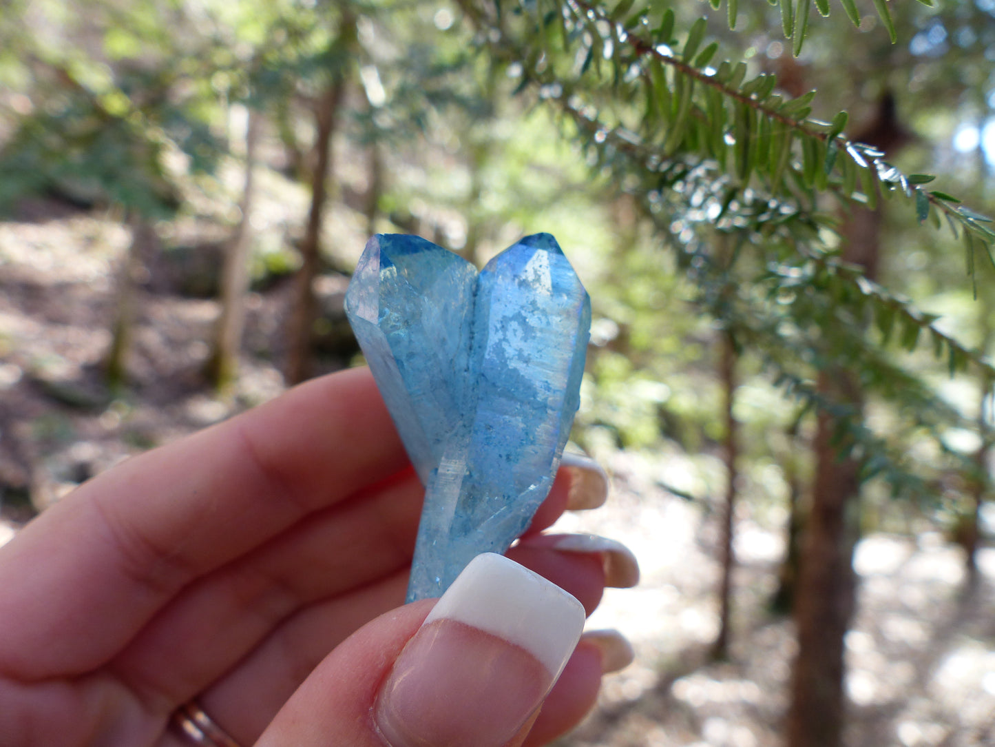 Arkansas Aqua Aura Quartz Point (#3) - Simply Affinity