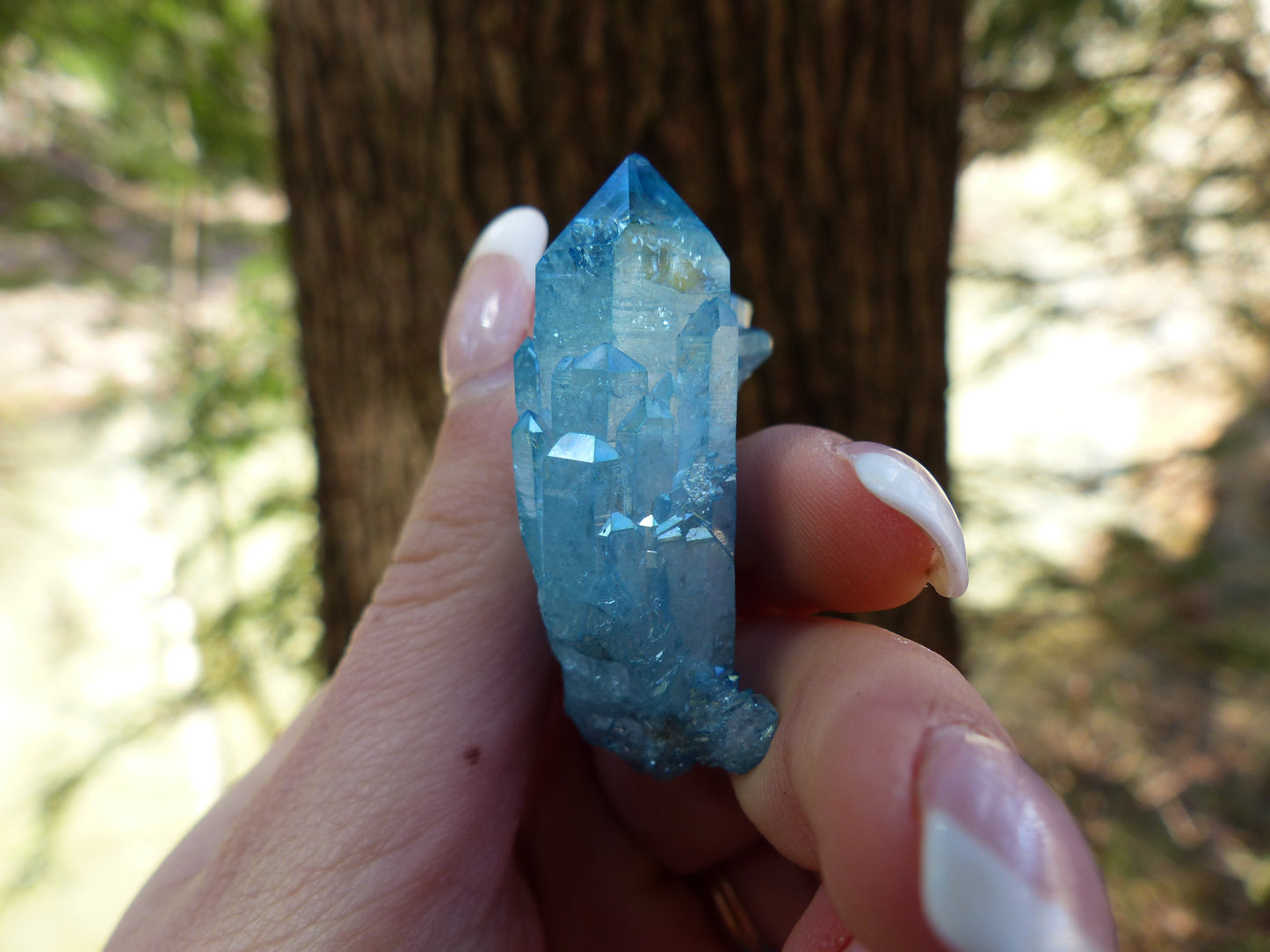 Arkansas Aqua Aura Quartz Point (#2) - Simply Affinity