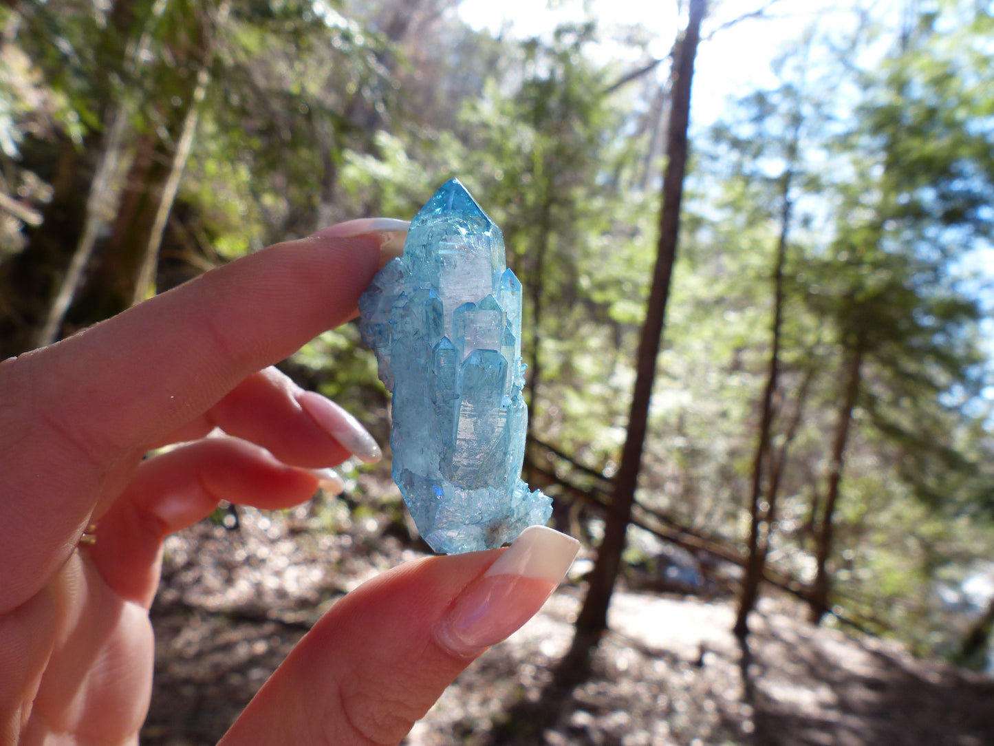 Arkansas Aqua Aura Quartz Point (#2) - Simply Affinity