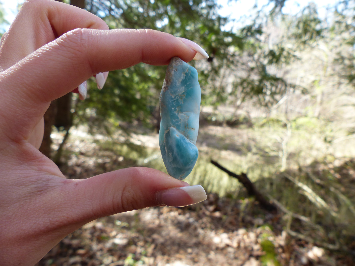 Tumbled Larimar Specimen #1