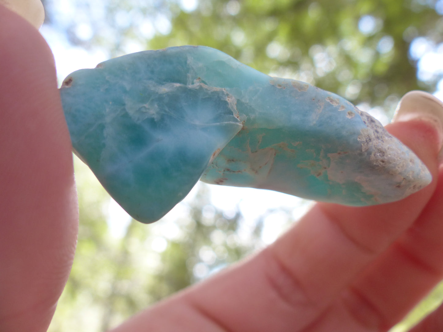 Tumbled Larimar Specimen #1