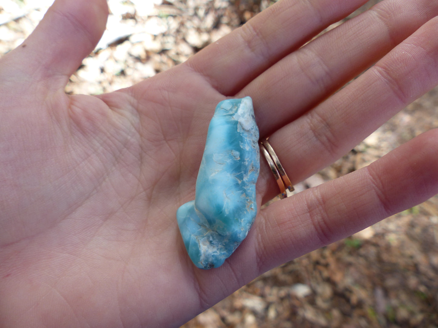 Tumbled Larimar Specimen #1