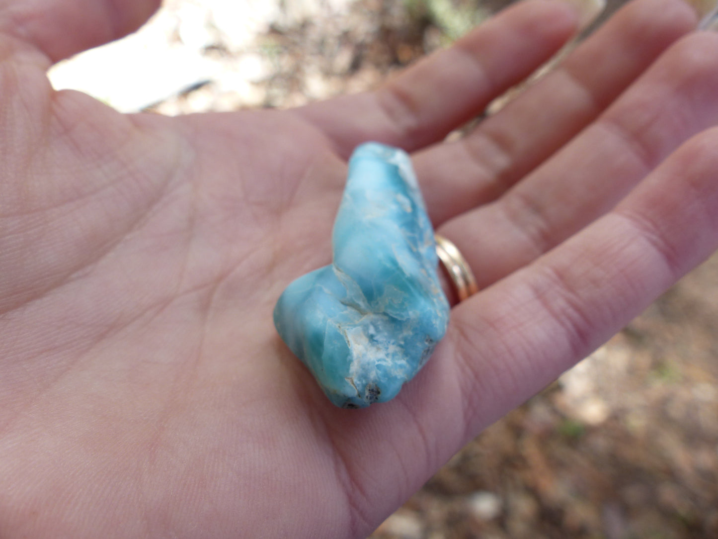 Tumbled Larimar Specimen #1