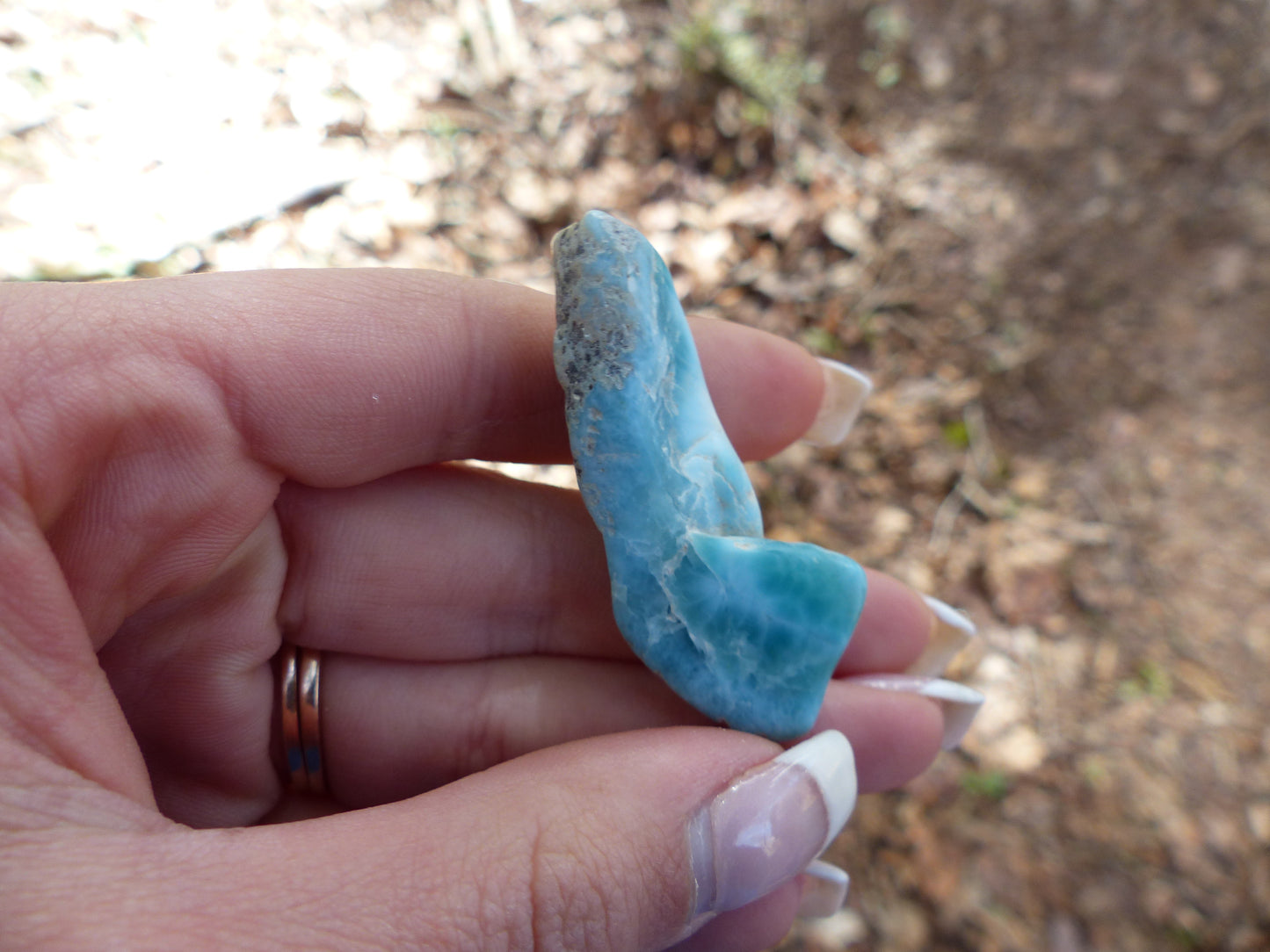 Tumbled Larimar Specimen #1