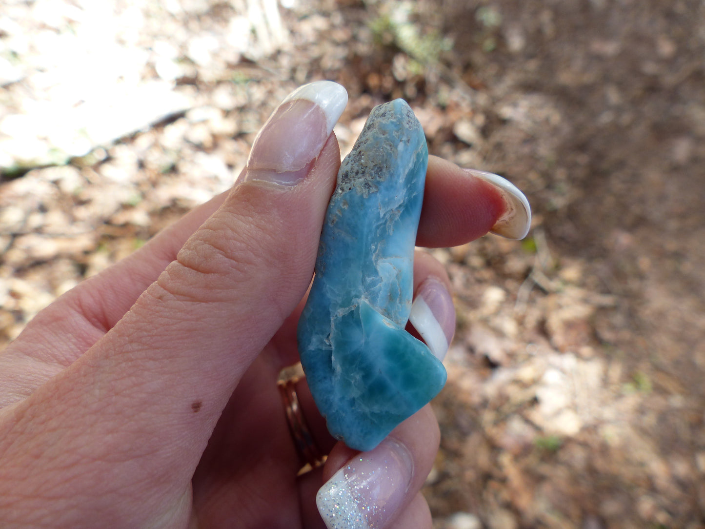 Tumbled Larimar Specimen #1