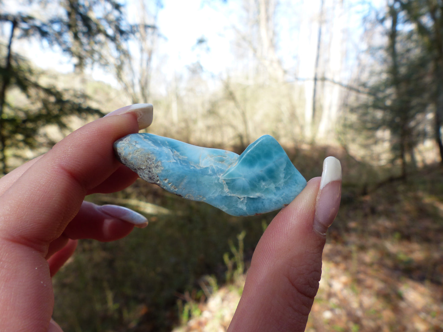 Tumbled Larimar Specimen #1
