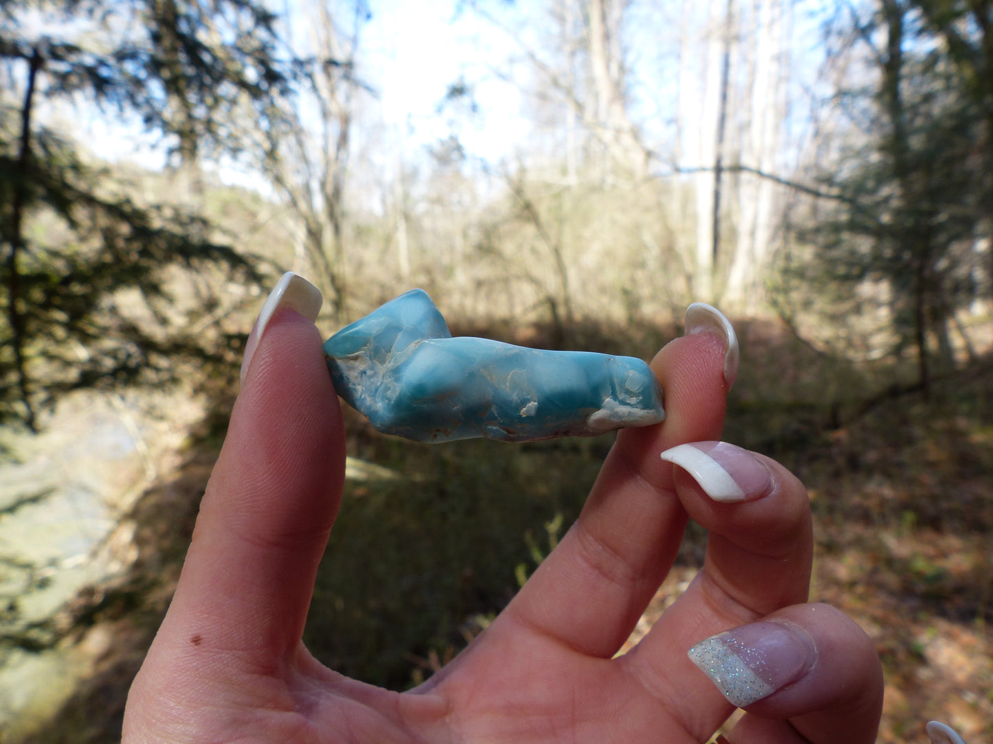 Tumbled Larimar Specimen #1
