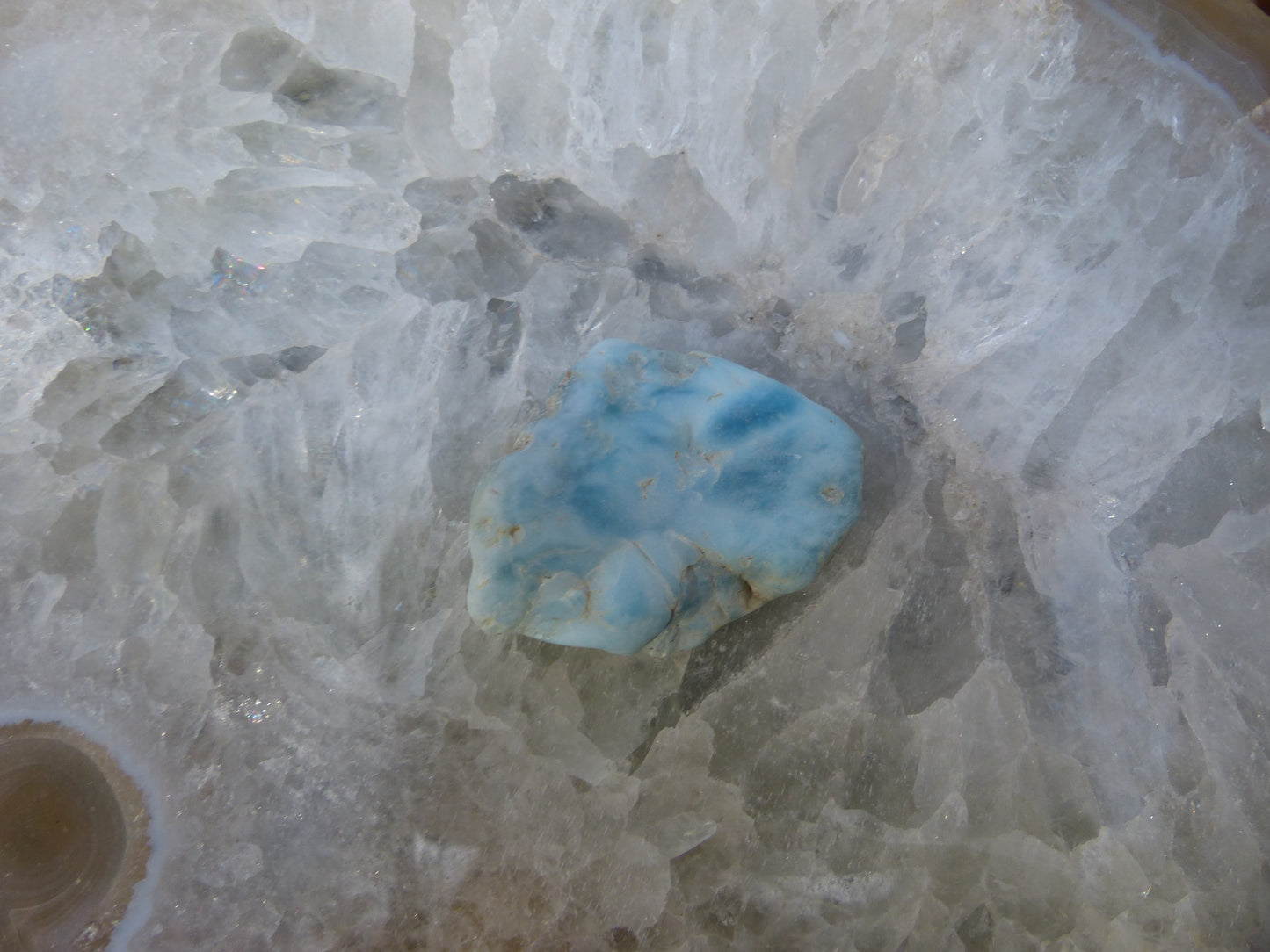 Tumbled Larimar Specimen #2