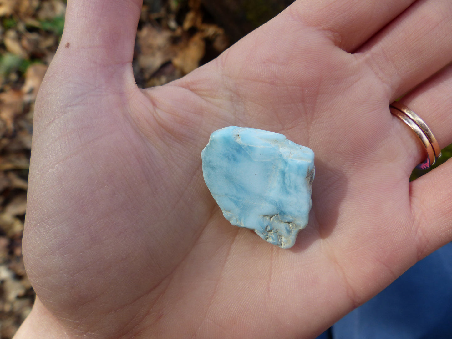 Tumbled Larimar Specimen #2