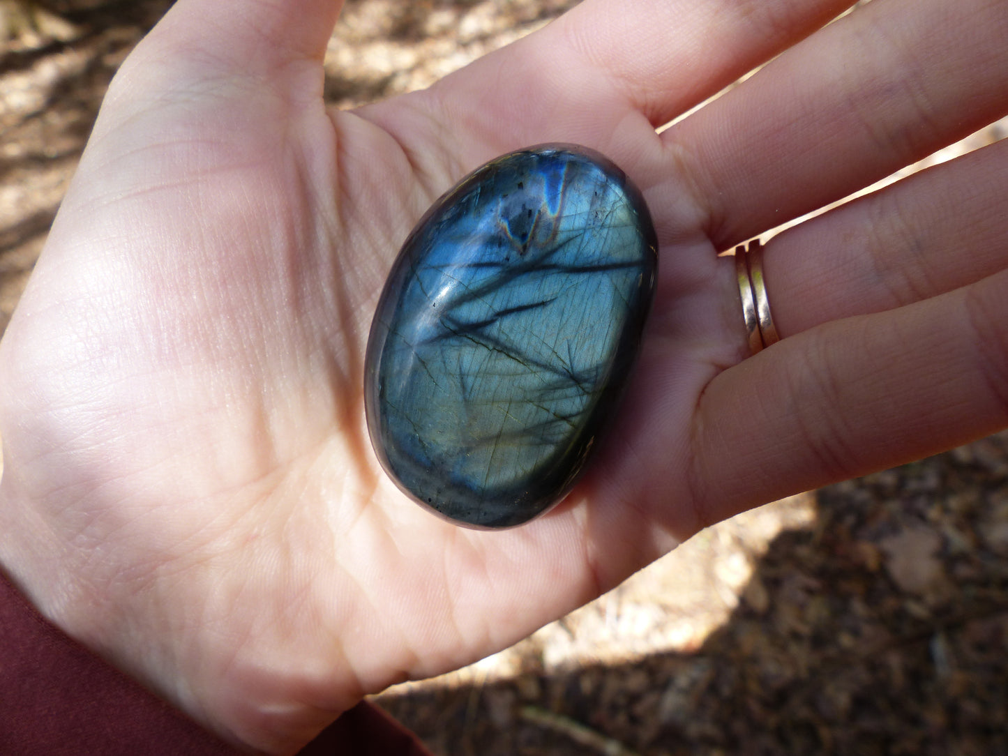 Labradorite Palm Stone (#77)