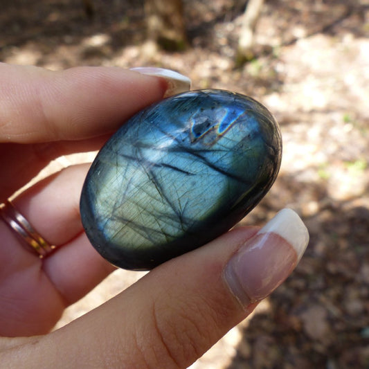 Labradorite Palm Stone (#77)