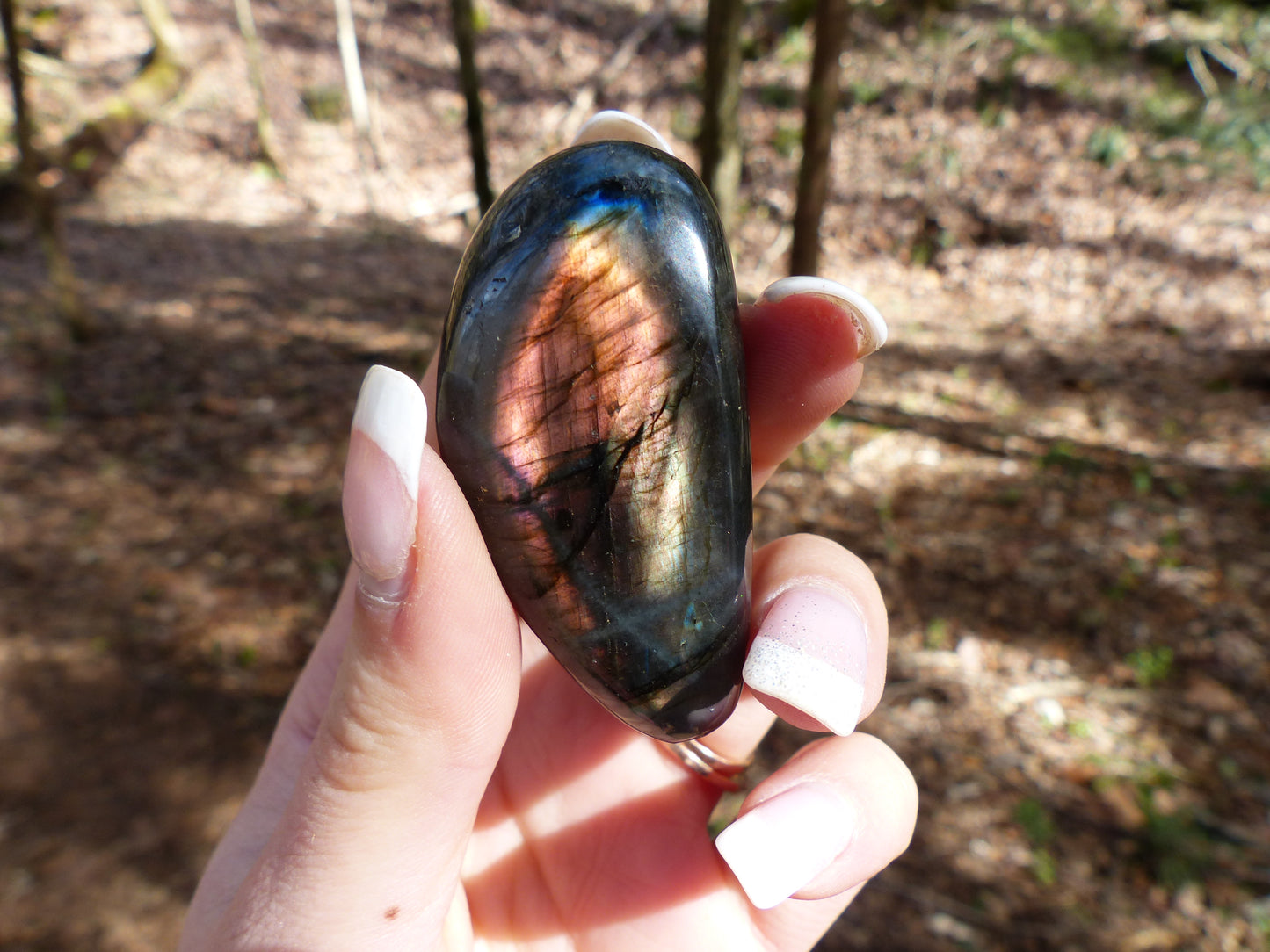 Labradorite Palm Stone (#76)