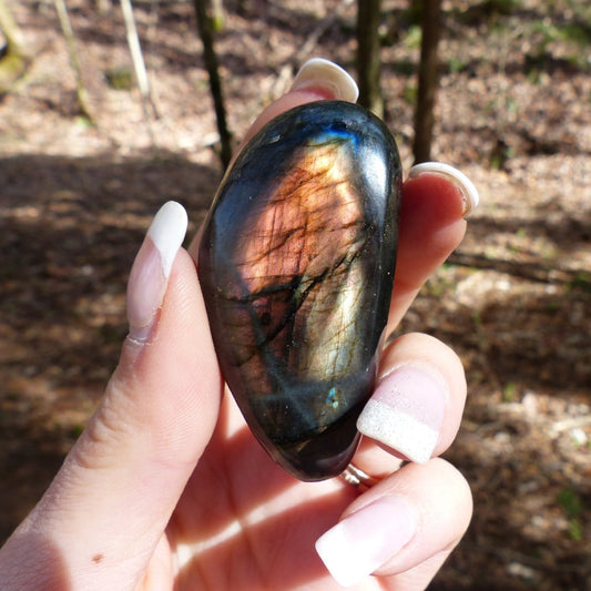 Labradorite Palm Stone (#76)
